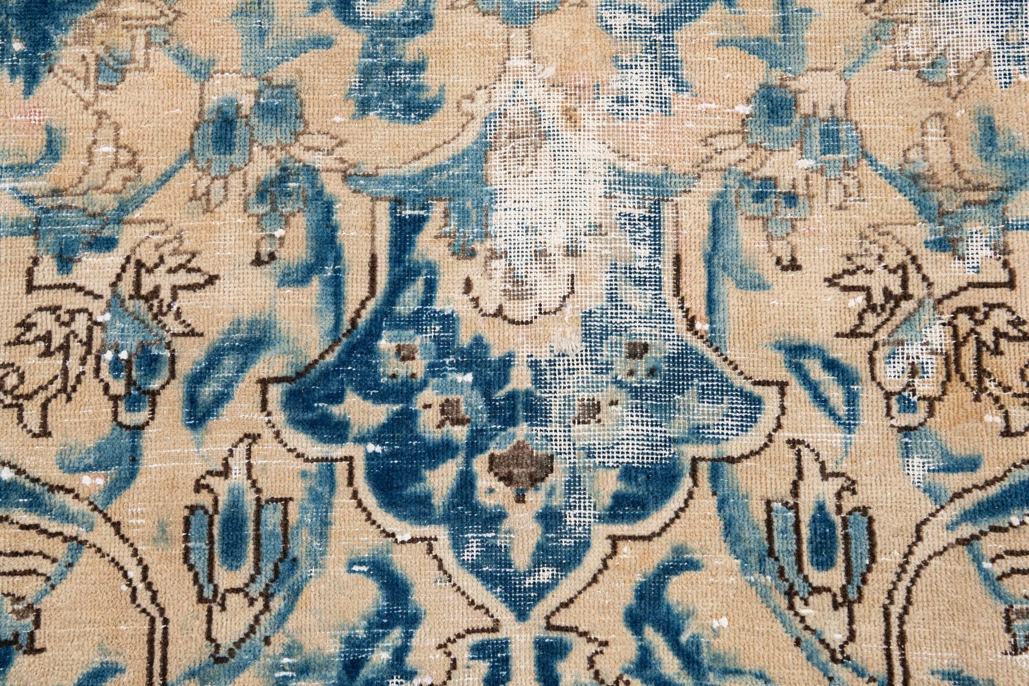 9' 8 x 11' 2 Hand Knotted Ultra Vintage Persian Wool Rug