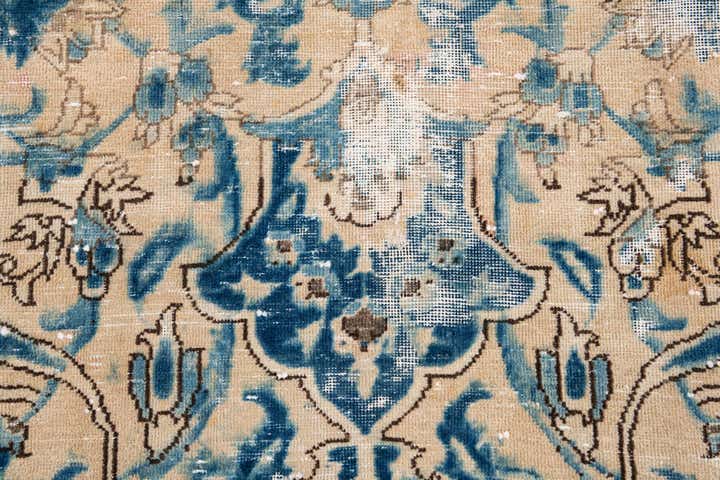 9' 8 x 11' 2 Hand Knotted Ultra Vintage Persian Wool Rug