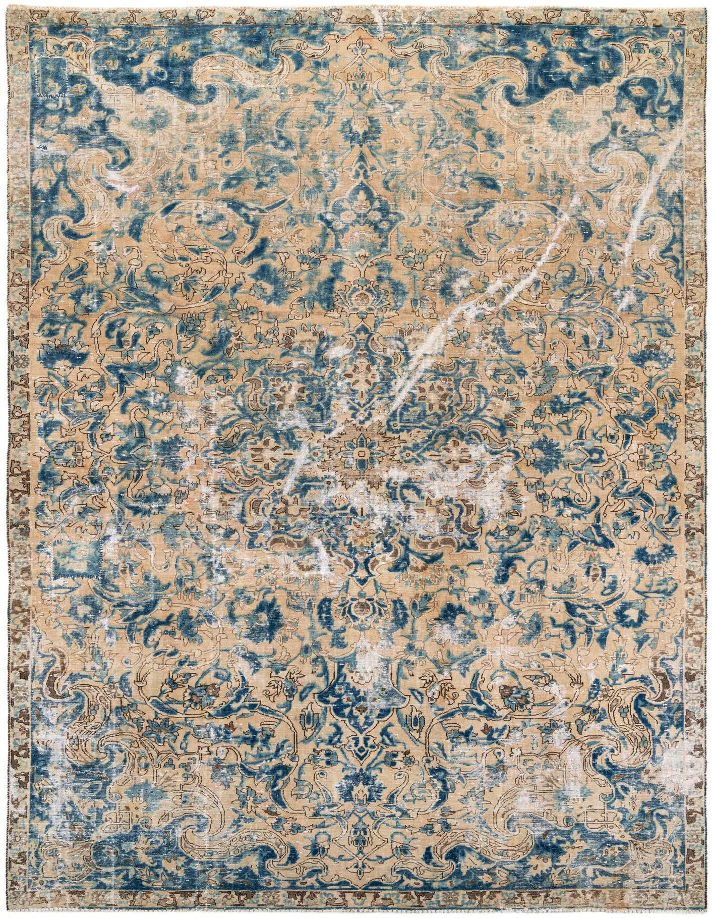 Primary image 9' 8 x 11' 2  Hand Knotted Ultra Vintage Persian Wool Rug