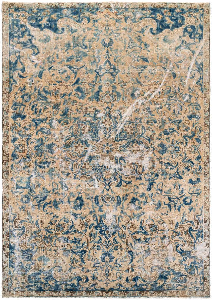 9' 8 x 11' 2 Hand Knotted Ultra Vintage Persian Wool Rug