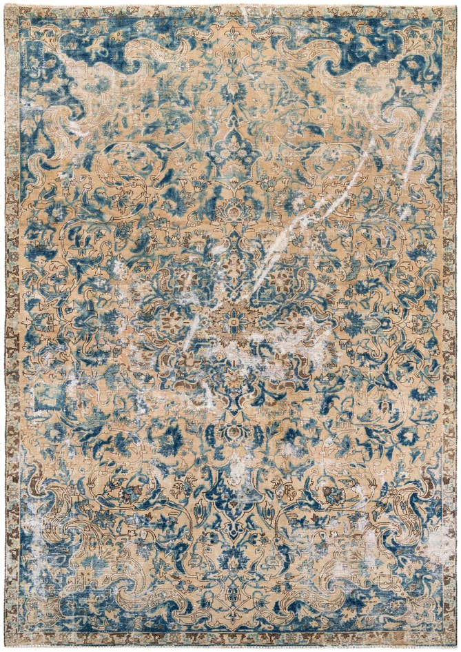 Detail image of 9' 8 x 11' 2 Hand Knotted Ultra Vintage Persian Wool Rug