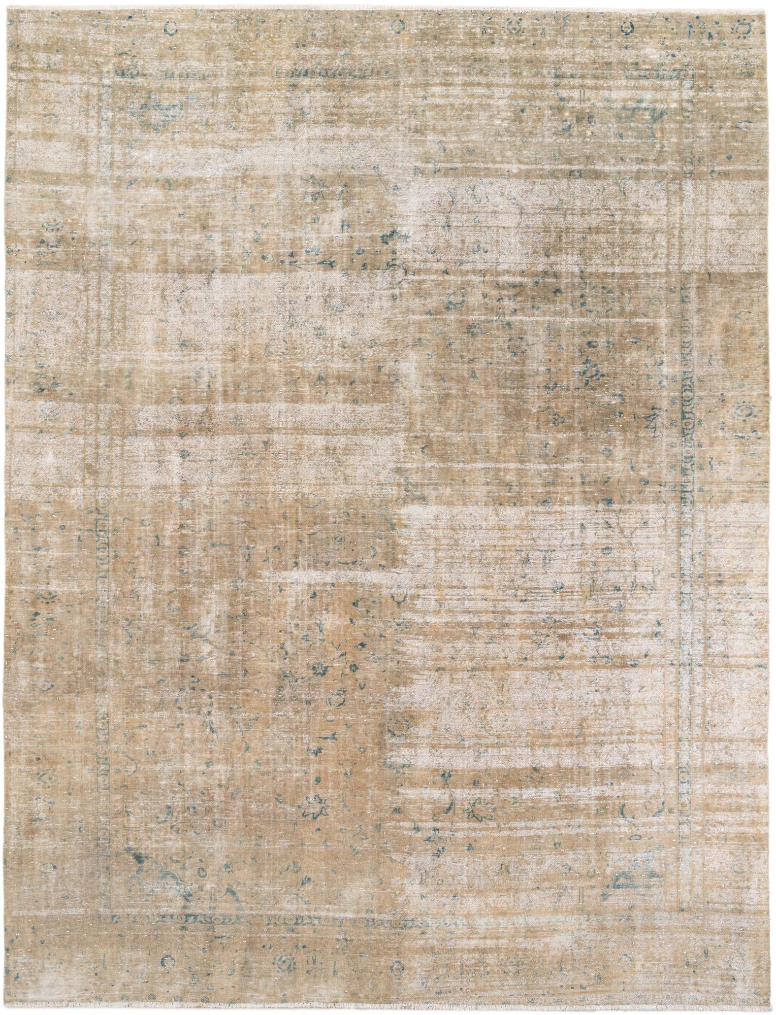 9' 3 x 12' 3 Hand Knotted Ultra Vintage Persian Wool Rug