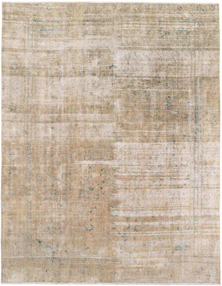 Detail image of 9' 3 x 12' 3 Hand Knotted Ultra Vintage Persian Wool Rug