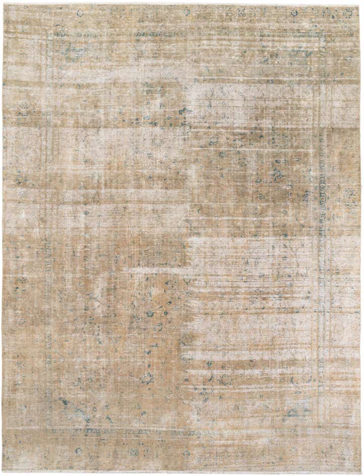 9' 3 x 12' 3 Hand Knotted Ultra Vintage Persian Wool Rug