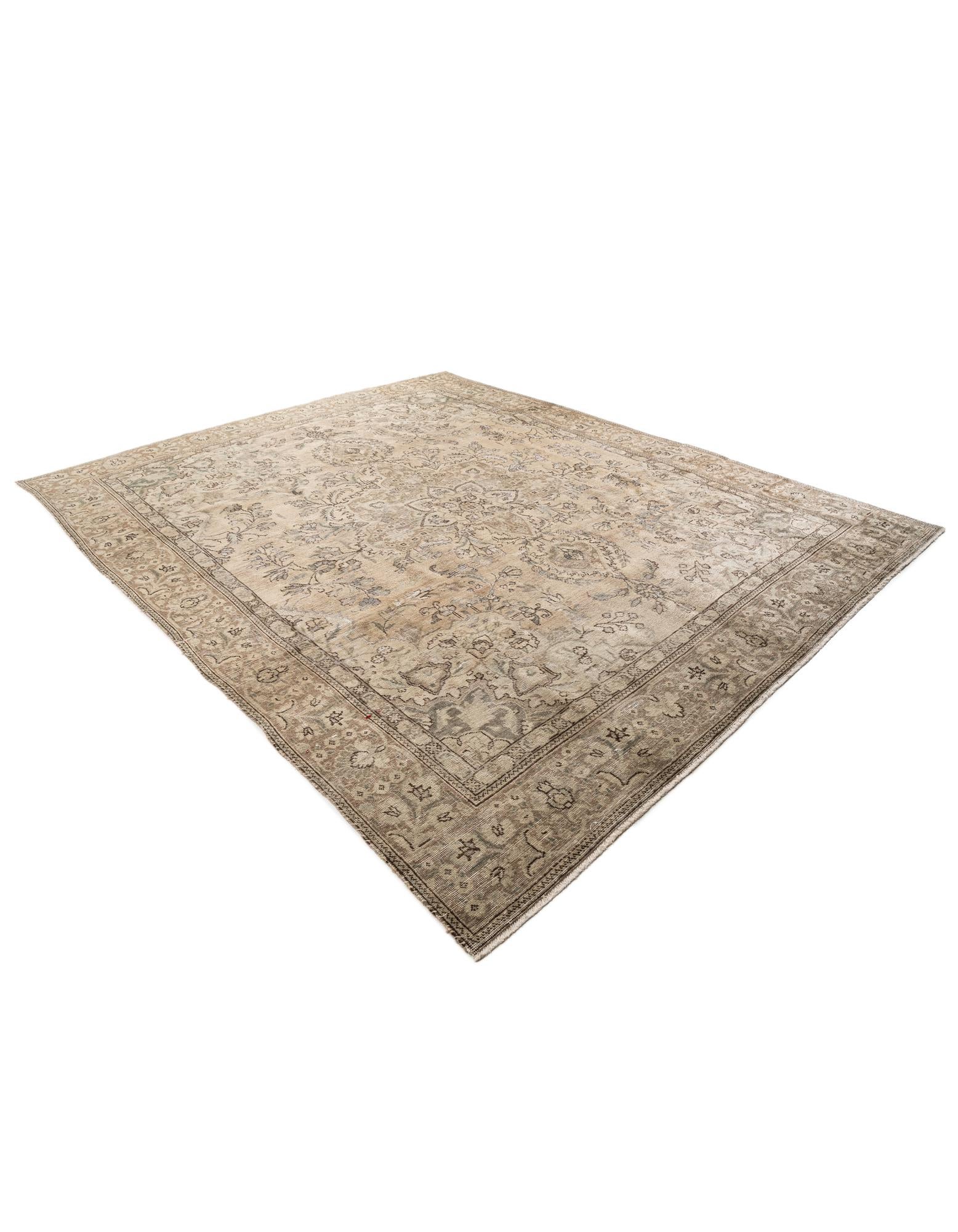 9' 3 x 11' 2 Hand Knotted Ultra Vintage Persian Wool Rug
