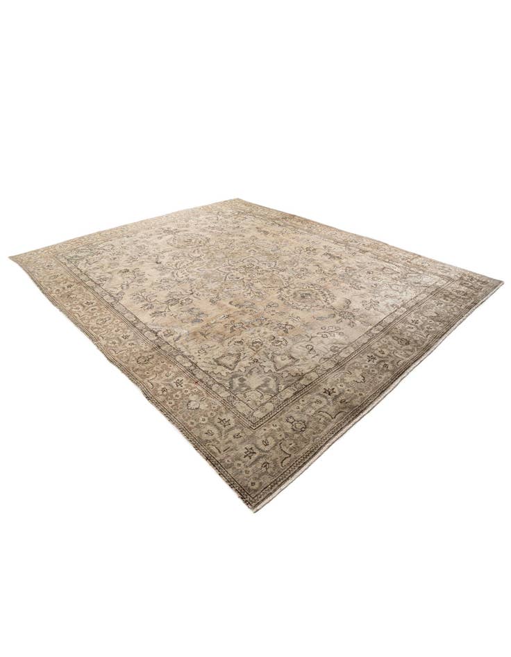 Detail image of 9' 3 x 11' 2  Hand Knotted Ultra Vintage Persian Wool Rug