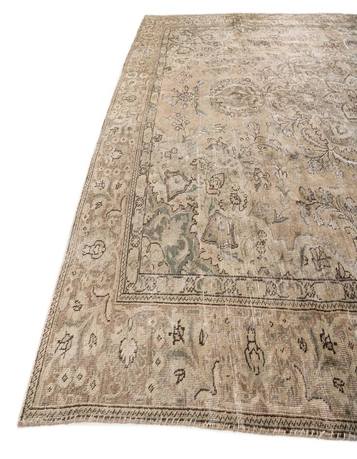 Detail image of 9' 3 x 11' 2  Hand Knotted Ultra Vintage Persian Wool Rug