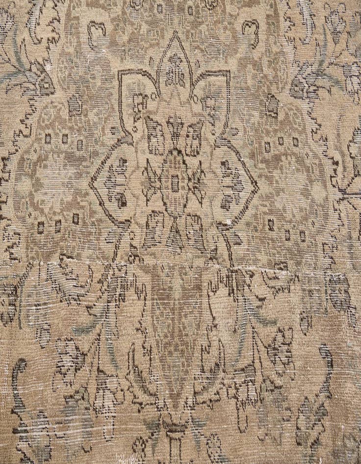 Detail image of 9' 3 x 11' 2  Hand Knotted Ultra Vintage Persian Wool Rug