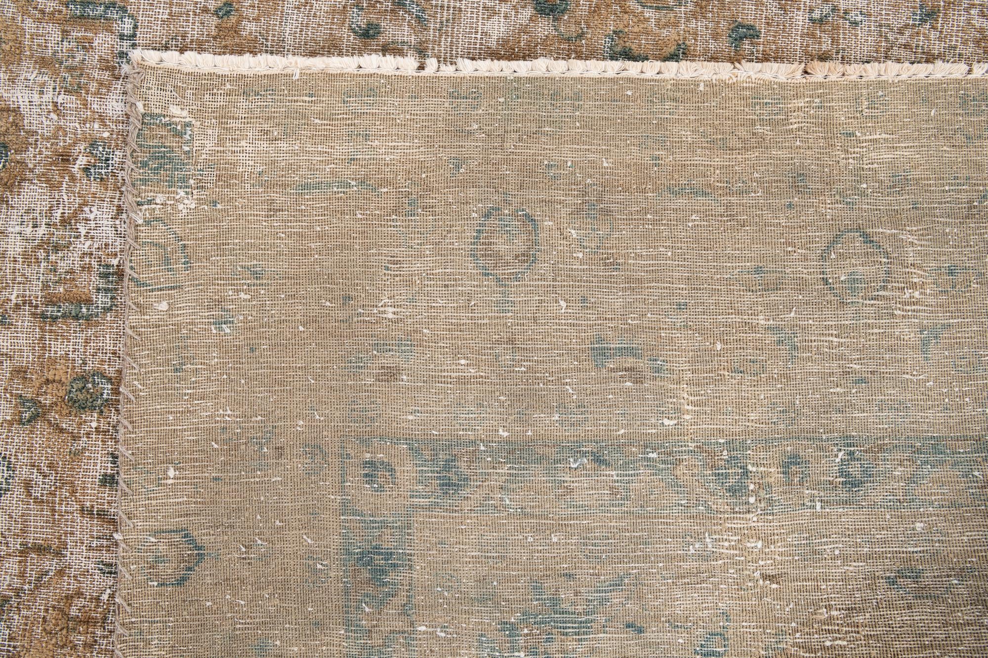 8' 4 x 12' 1 Hand Knotted Ultra Vintage Persian Wool Rug