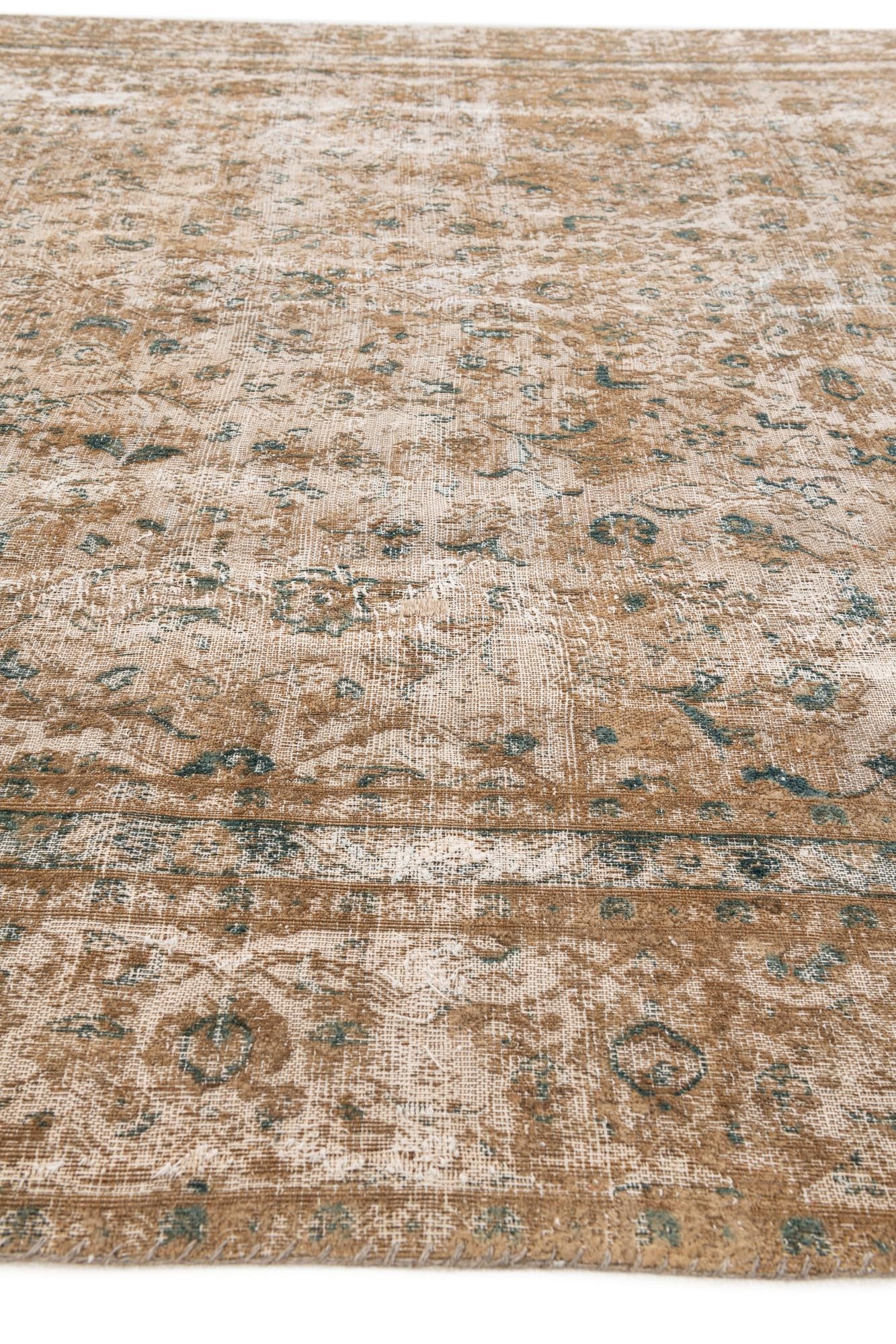 8' 4 x 12' 1 Hand Knotted Ultra Vintage Persian Wool Rug