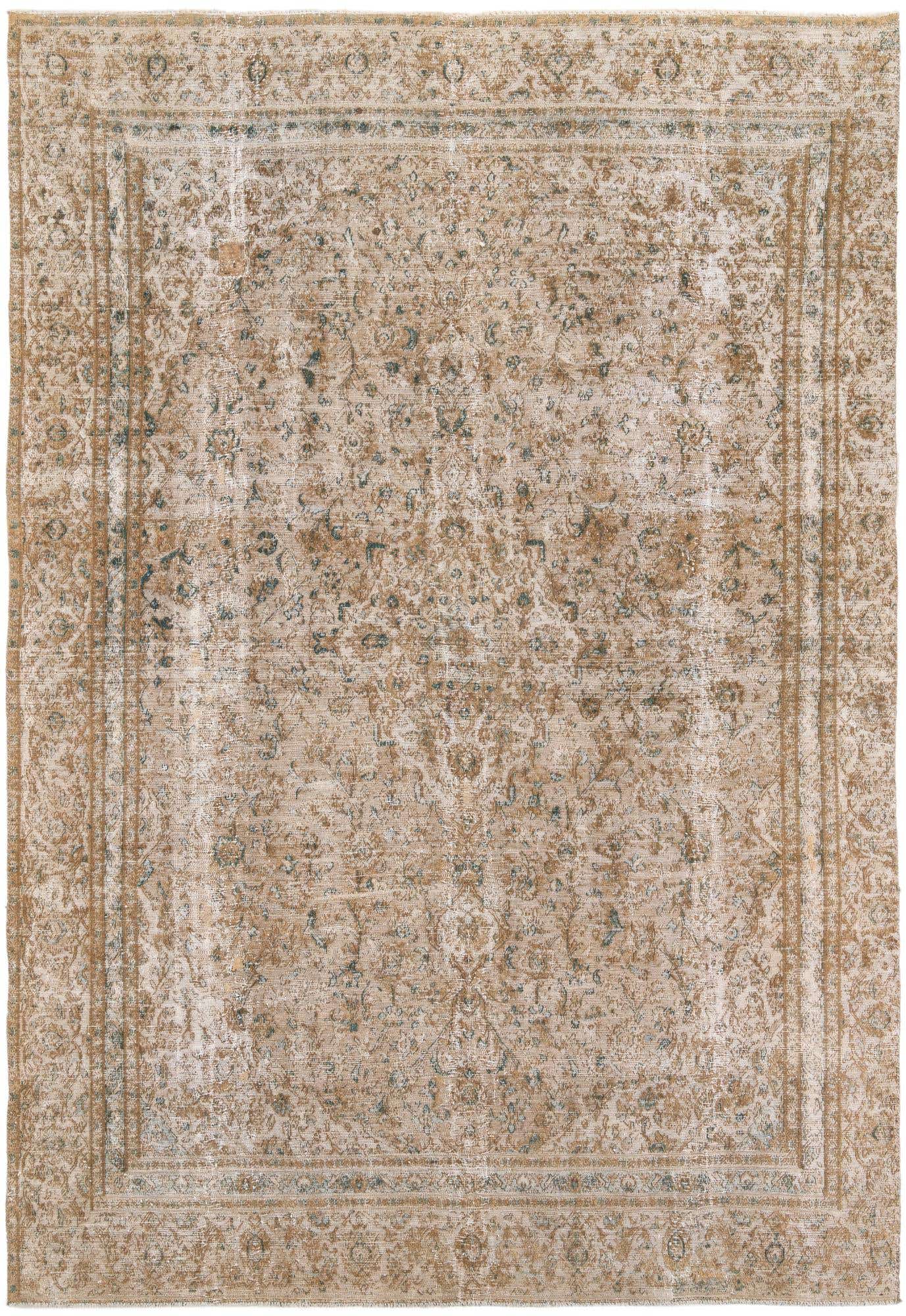 8' 4 x 12' 1 Hand Knotted Ultra Vintage Persian Wool Rug