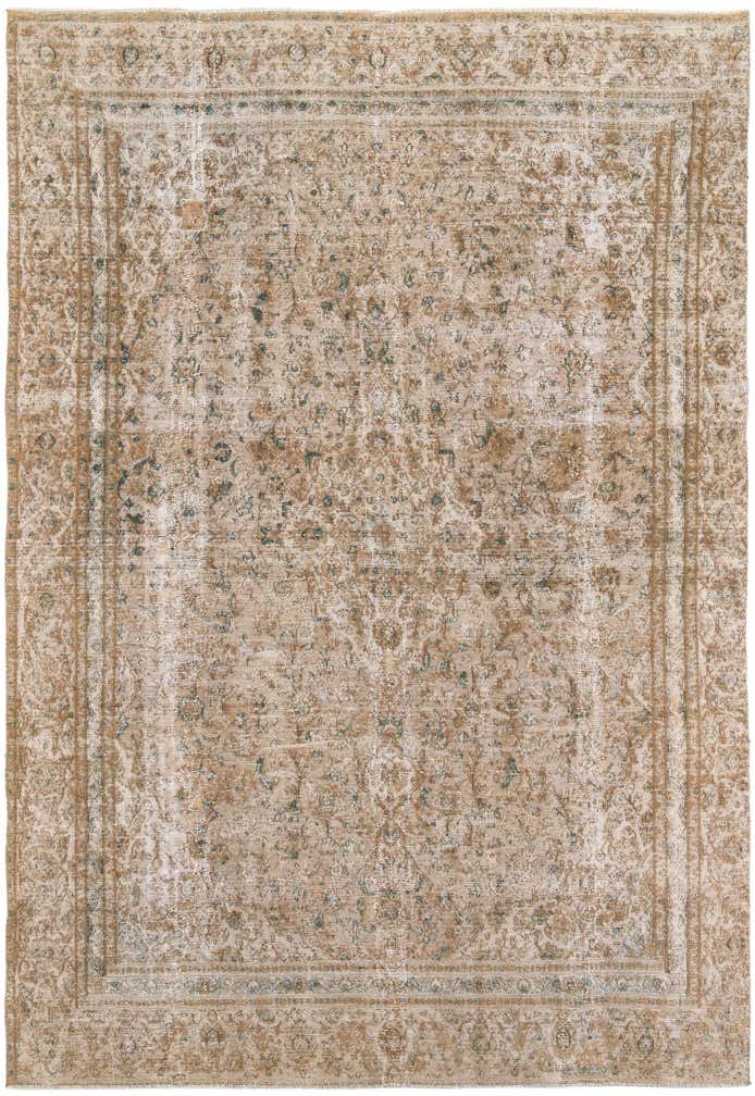 8' 4 x 12' 1 Hand Knotted Ultra Vintage Persian Wool Rug