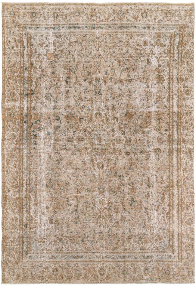 Detail image of 8' 4 x 12' 1 Hand Knotted Ultra Vintage Persian Wool Rug