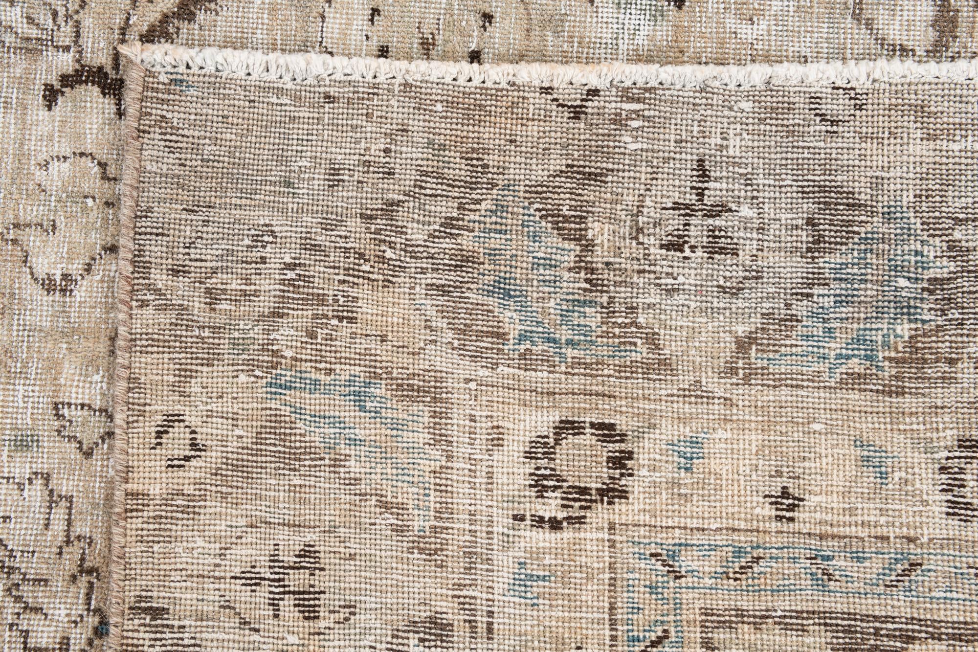 9' x 12' 1 Hand Knotted Ultra Vintage Persian Wool Rug