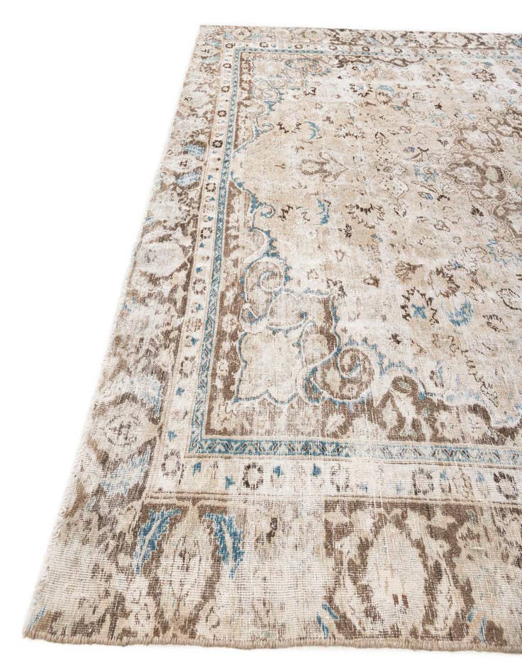 Detail image of 9' x 12' 1  Hand Knotted Ultra Vintage Persian Wool Rug