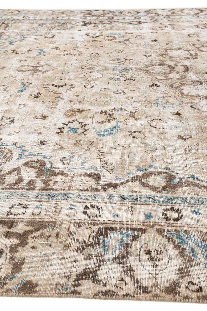 9' x 12' 1 Hand Knotted Ultra Vintage Persian Wool Rug