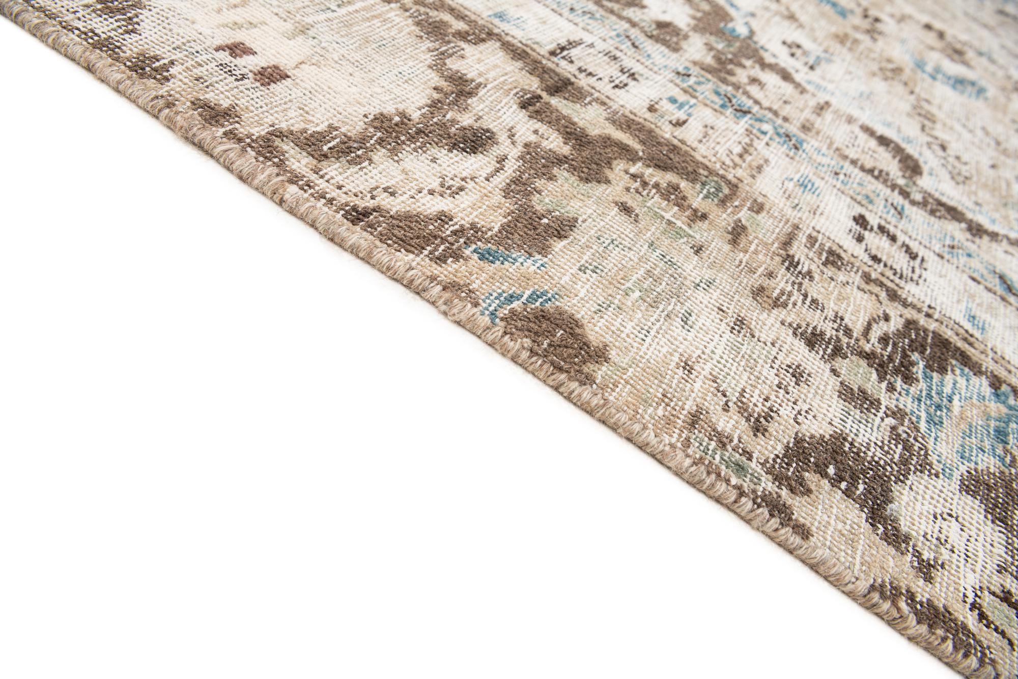 9' x 12' 1 Hand Knotted Ultra Vintage Persian Wool Rug