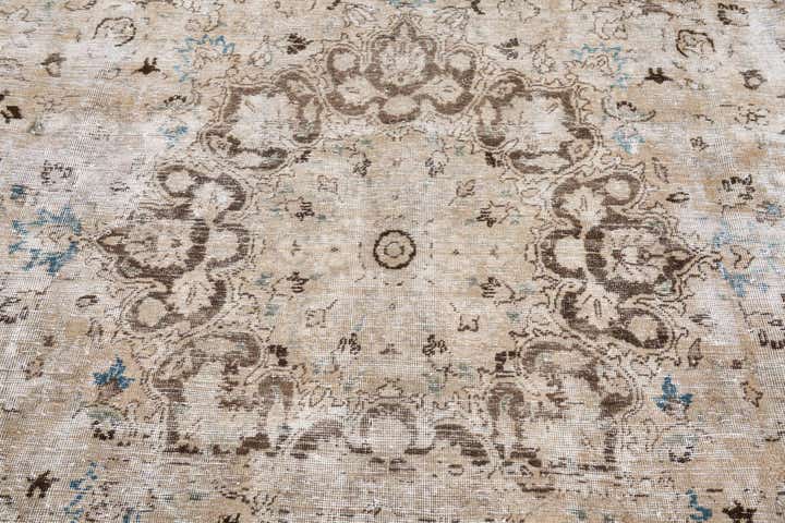 9' x 12' 1 Hand Knotted Ultra Vintage Persian Wool Rug