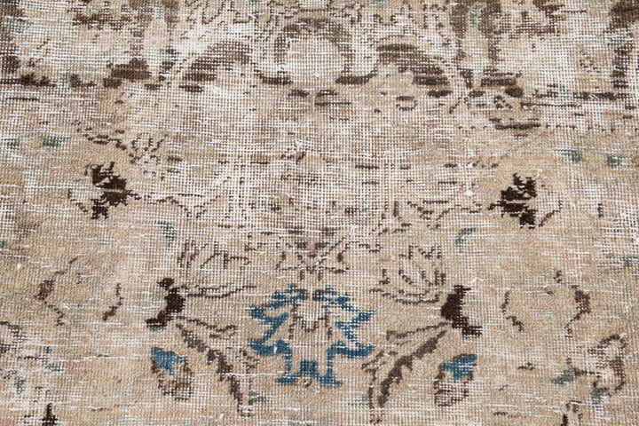 9' x 12' 1 Hand Knotted Ultra Vintage Persian Wool Rug