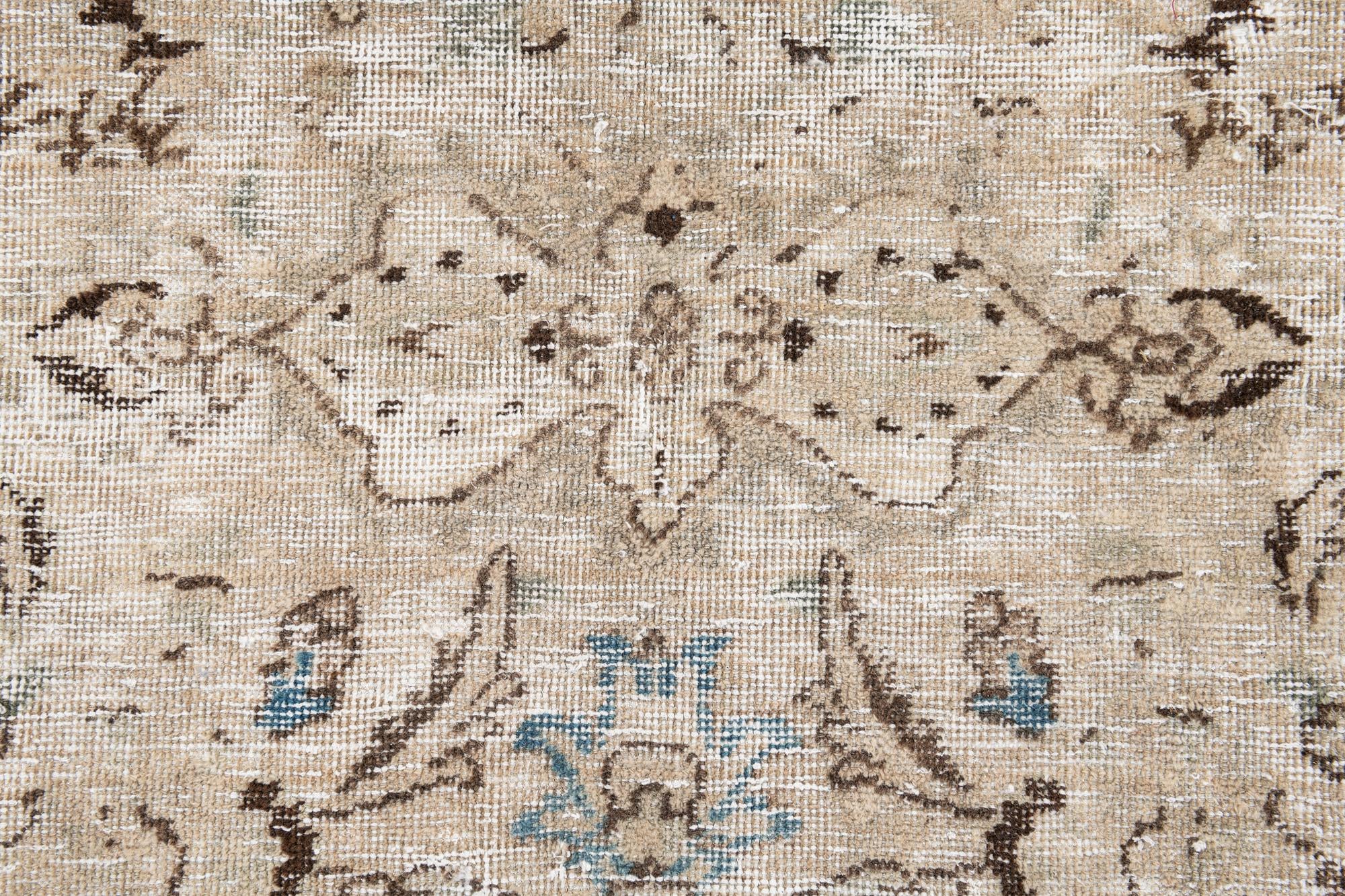 9' x 12' 1 Hand Knotted Ultra Vintage Persian Wool Rug