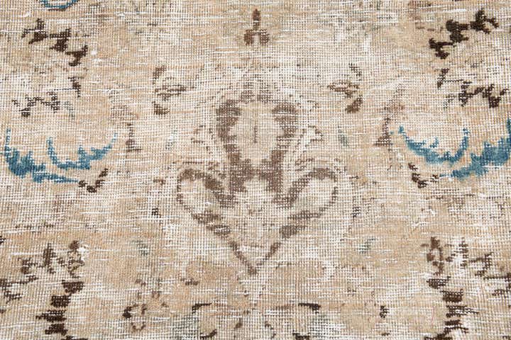 9' x 12' 1 Hand Knotted Ultra Vintage Persian Wool Rug