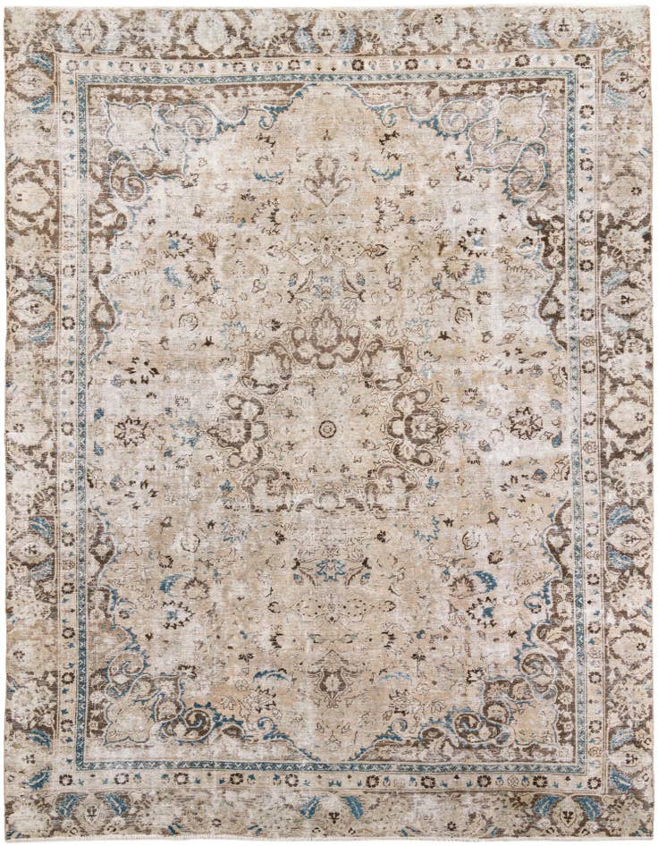 Detail image of 9' x 12' 1 Hand Knotted Ultra Vintage Persian Wool Rug