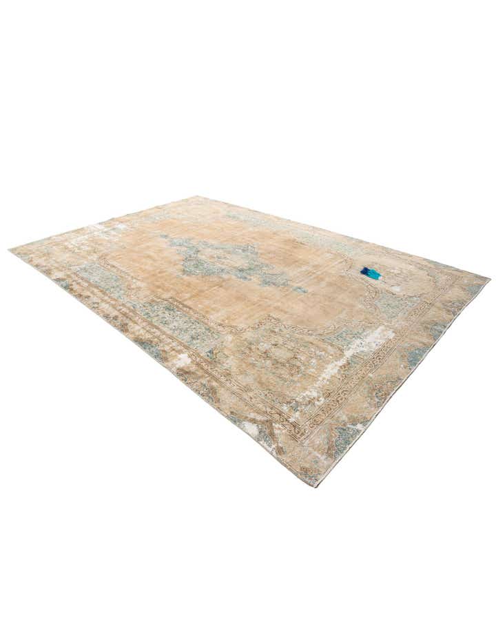 7' 9 x 11' 10 Hand Knotted Ultra Vintage Persian Wool Rug