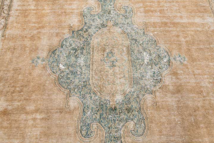 7' 9 x 11' 10 Hand Knotted Ultra Vintage Persian Wool Rug