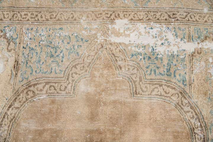 7' 9 x 11' 10 Hand Knotted Ultra Vintage Persian Wool Rug