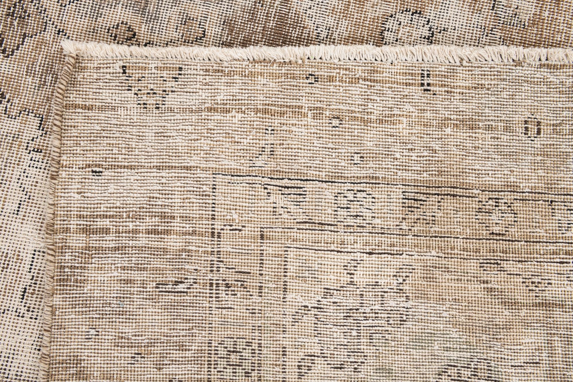 7' 4 x 10' 5 Hand Knotted Ultra Vintage Persian Wool Rug