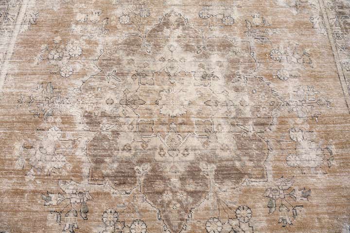 7' 4 x 10' 5 Hand Knotted Ultra Vintage Persian Wool Rug