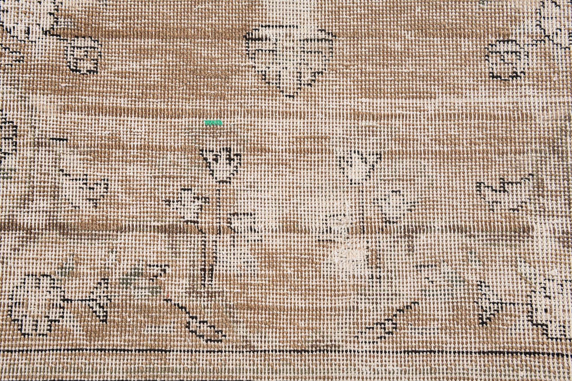 7' 4 x 10' 5 Hand Knotted Ultra Vintage Persian Wool Rug