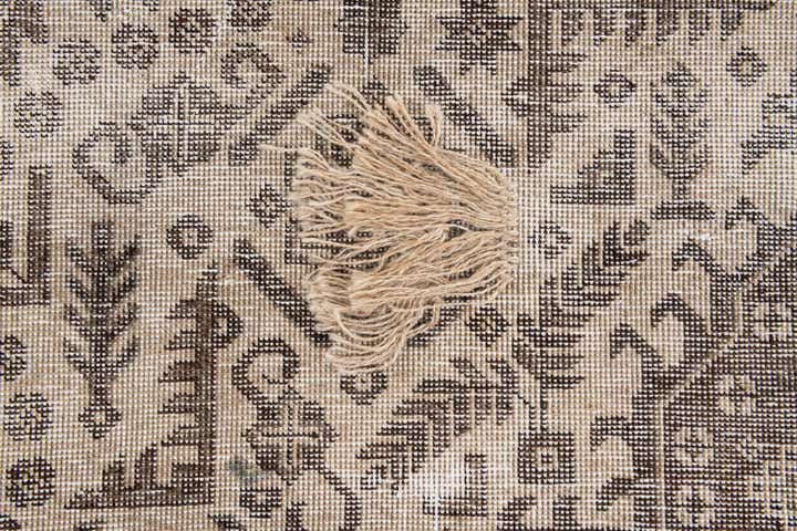 6' 7 x 9' Hand Knotted Ultra Vintage Persian Wool Rug