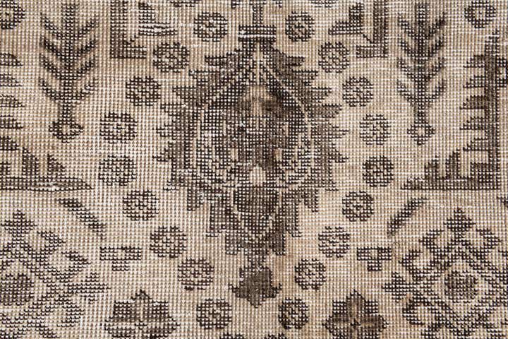 6' 7 x 9' Hand Knotted Ultra Vintage Persian Wool Rug