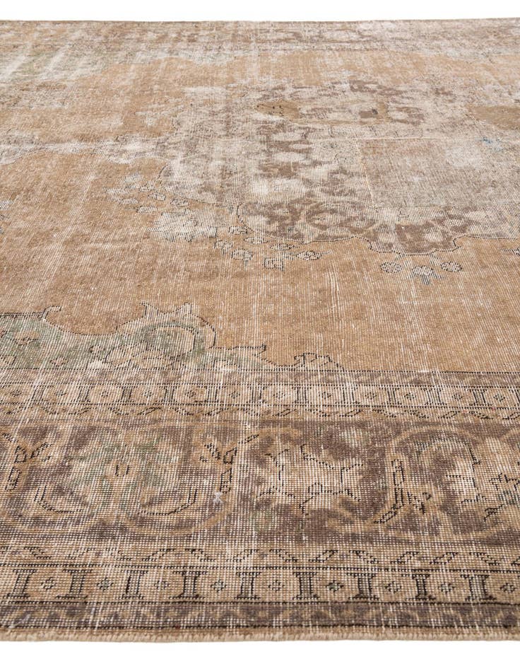 Detail image of 10' x 13'  Hand Knotted Ultra Vintage Persian Wool Rug