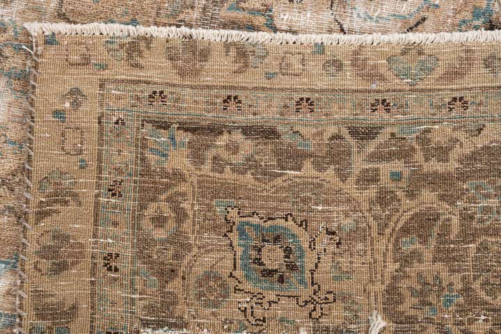 7' 1 x 10' 8 Hand Knotted Ultra Vintage Persian Wool Rug