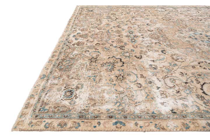 7' 1 x 10' 8 Hand Knotted Ultra Vintage Persian Wool Rug
