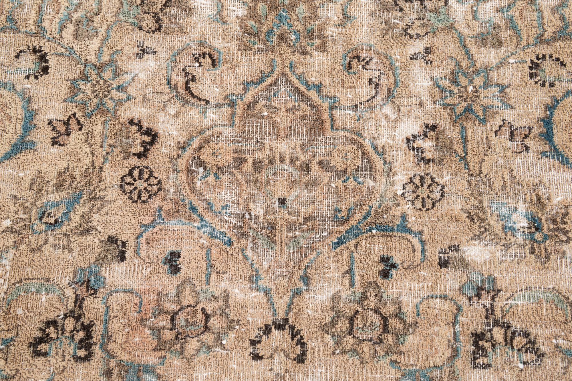 7' 1 x 10' 8 Hand Knotted Ultra Vintage Persian Wool Rug