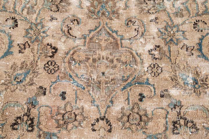 7' 1 x 10' 8 Hand Knotted Ultra Vintage Persian Wool Rug