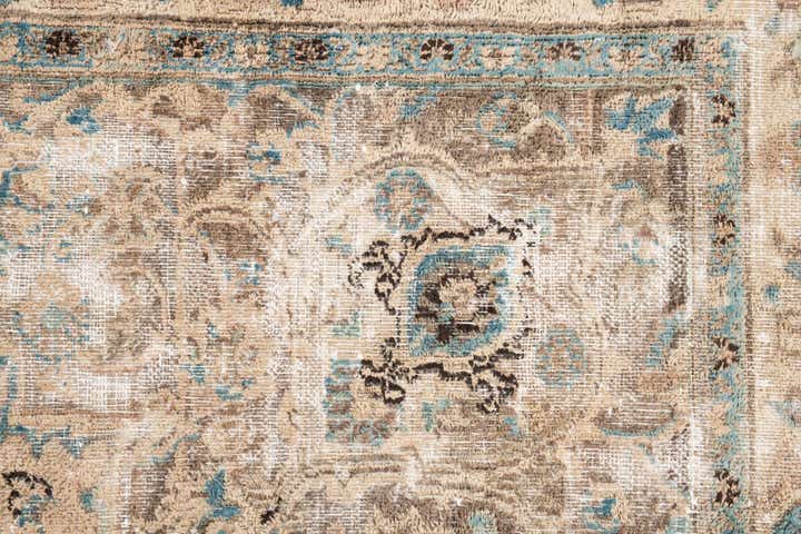 7' 1 x 10' 8 Hand Knotted Ultra Vintage Persian Wool Rug