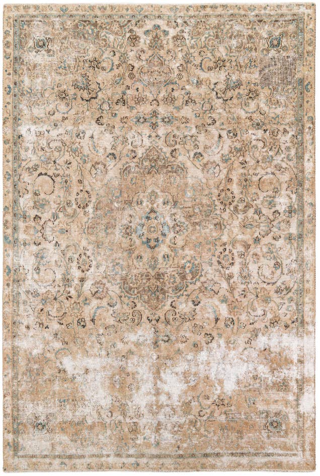 Detail image of 7' 1 x 10' 8 Hand Knotted Ultra Vintage Persian Wool Rug