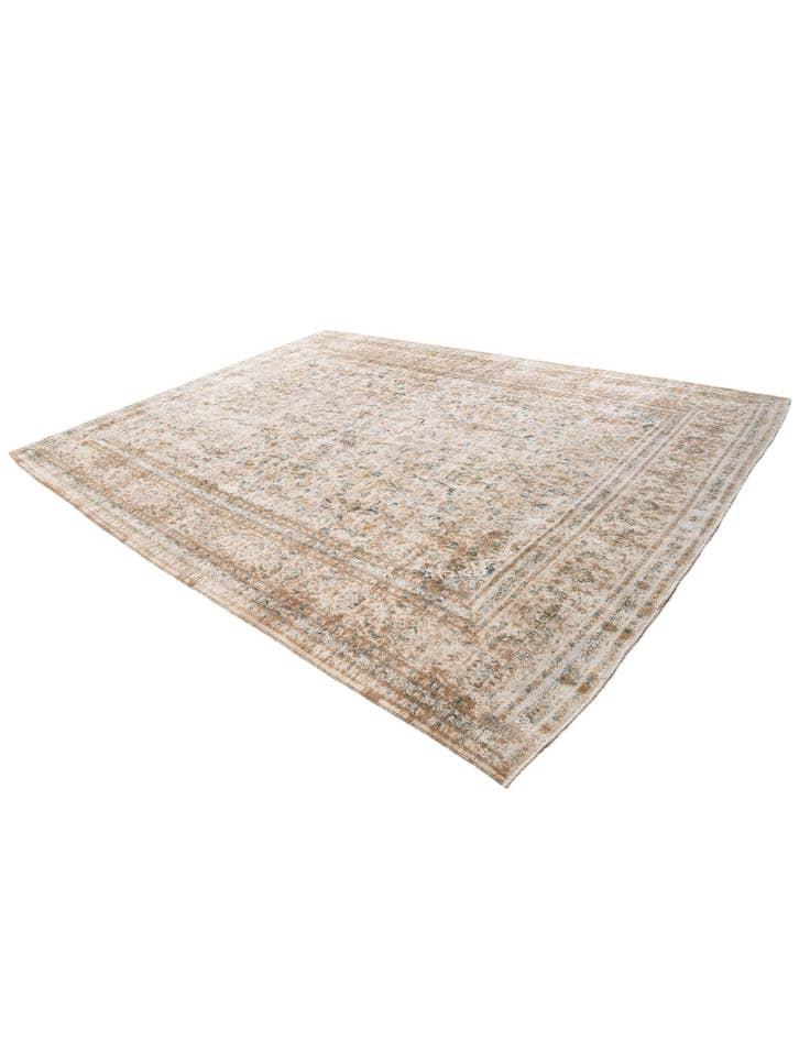 Detail image of 9' 7 x 12' 10  Hand Knotted Ultra Vintage Persian Wool Rug