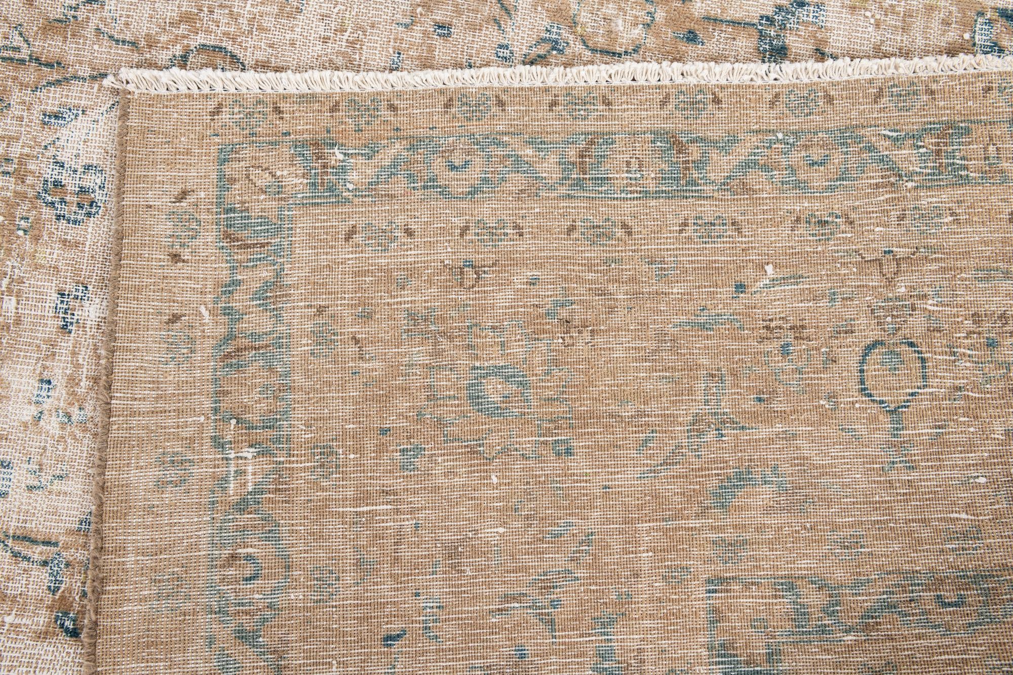 9' 7 x 12' 10 Hand Knotted Ultra Vintage Persian Wool Rug