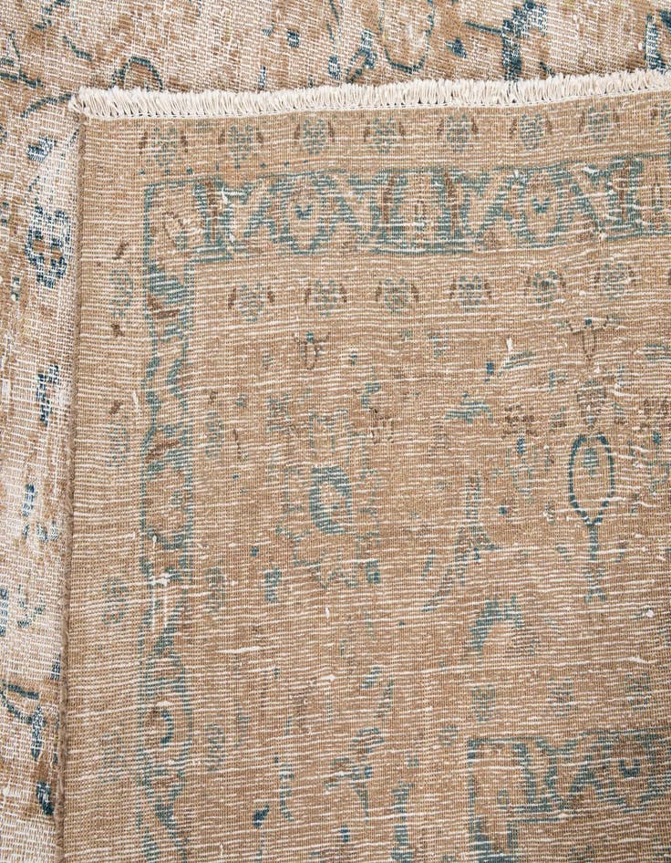 Detail image of 9' 7 x 12' 10  Hand Knotted Ultra Vintage Persian Wool Rug