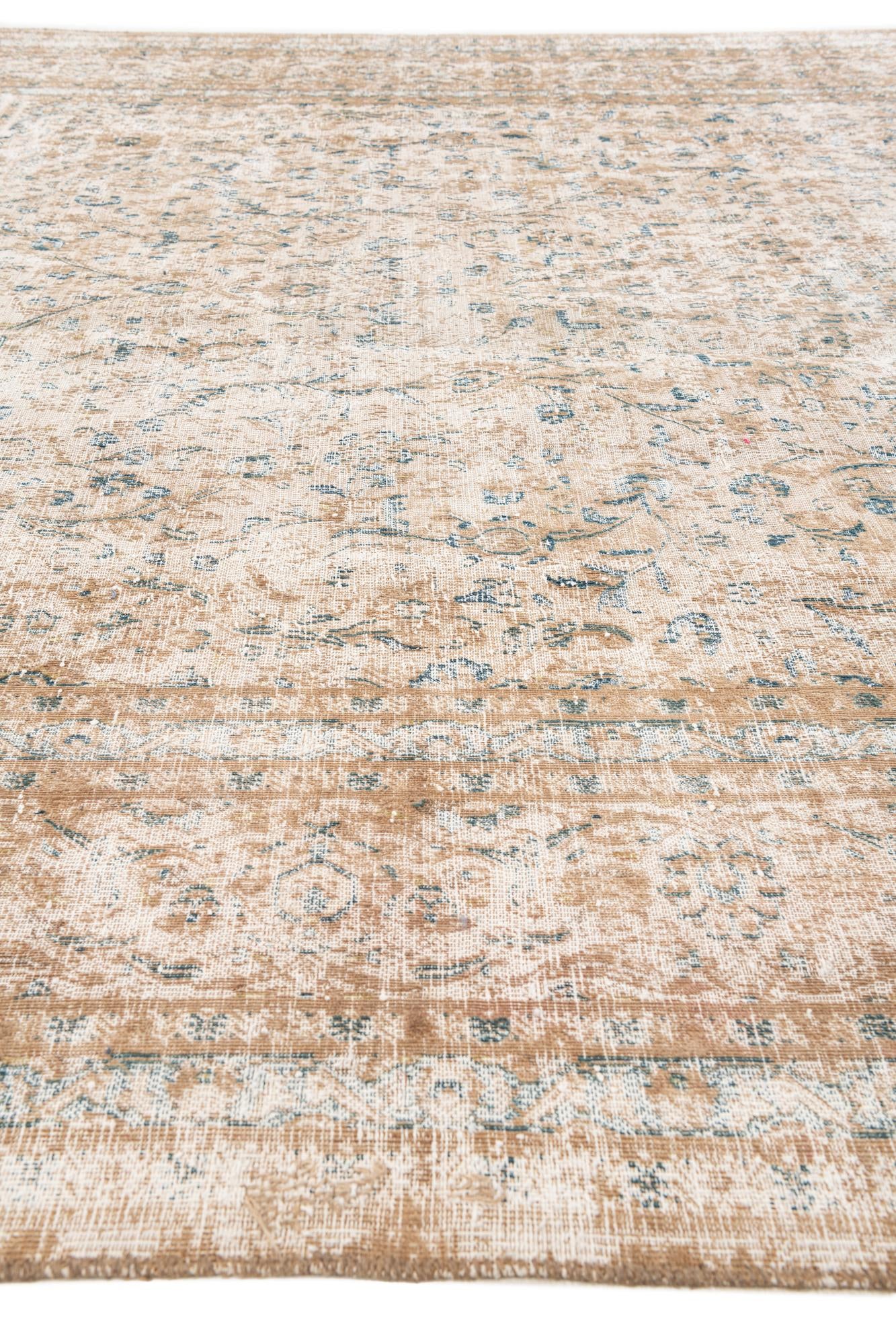 9' 7 x 12' 10 Hand Knotted Ultra Vintage Persian Wool Rug