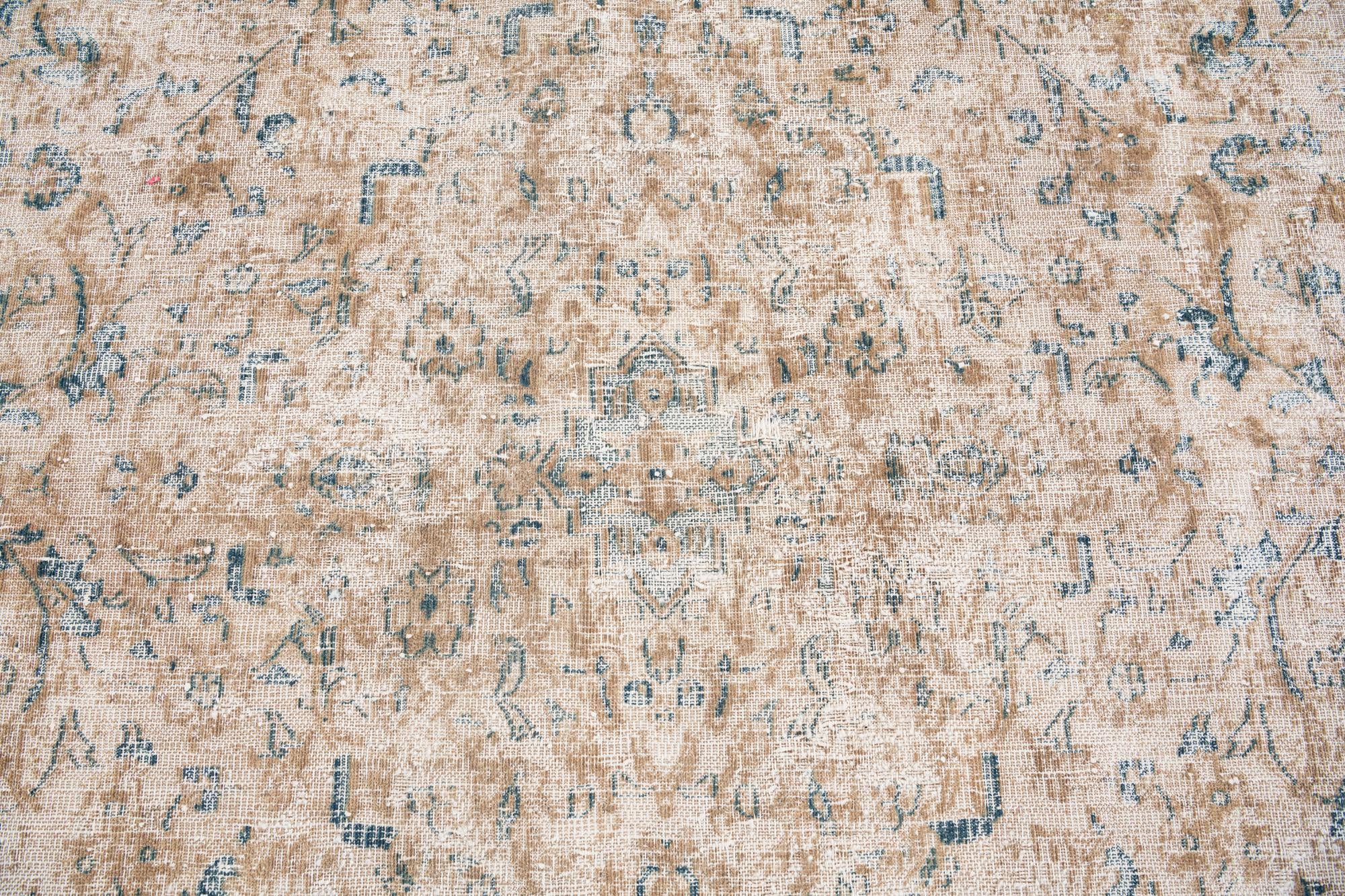 9' 7 x 12' 10 Hand Knotted Ultra Vintage Persian Wool Rug
