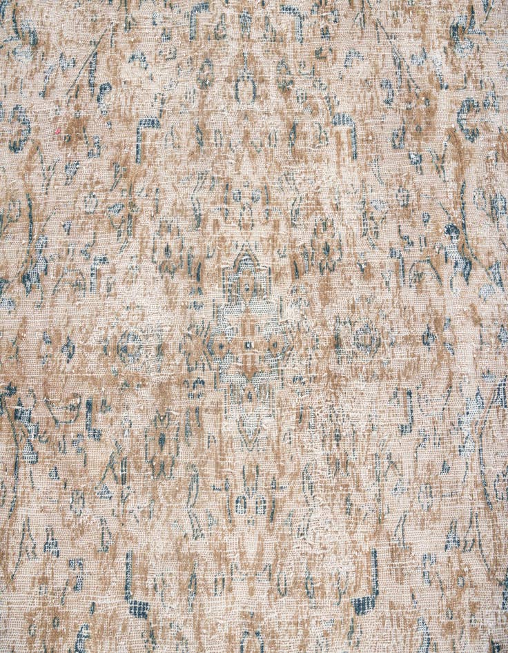 Detail image of 9' 7 x 12' 10  Hand Knotted Ultra Vintage Persian Wool Rug
