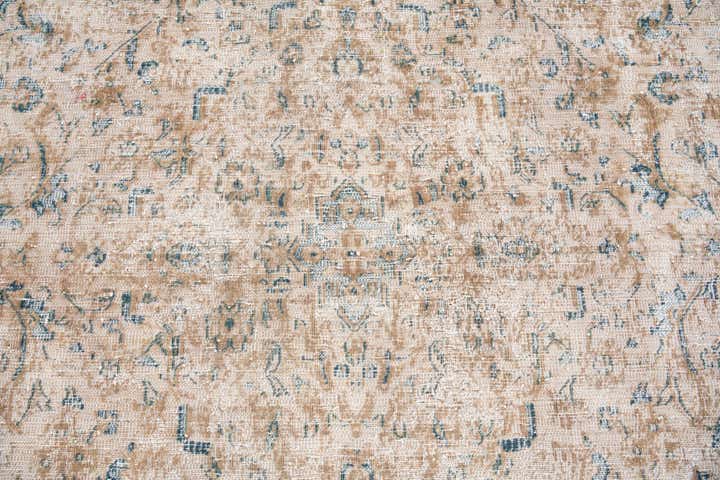 9' 7 x 12' 10 Hand Knotted Ultra Vintage Persian Wool Rug