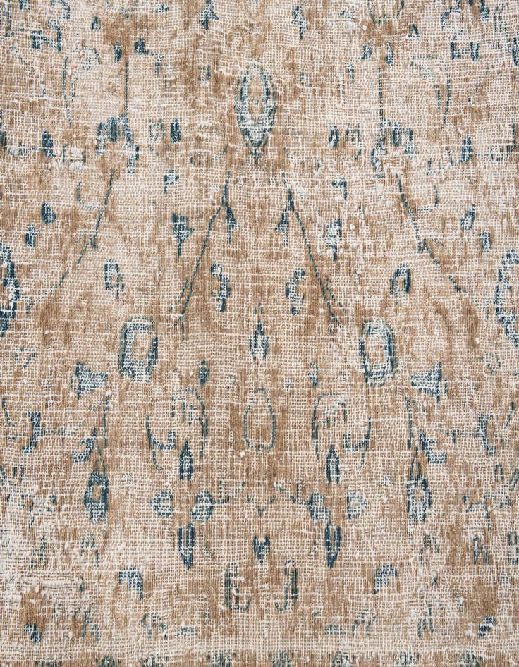 Detail image of 9' 7 x 12' 10  Hand Knotted Ultra Vintage Persian Wool Rug