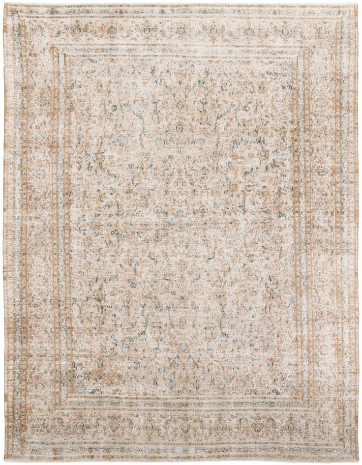 Detail image of 9' 7 x 12' 10 Hand Knotted Ultra Vintage Persian Wool Rug